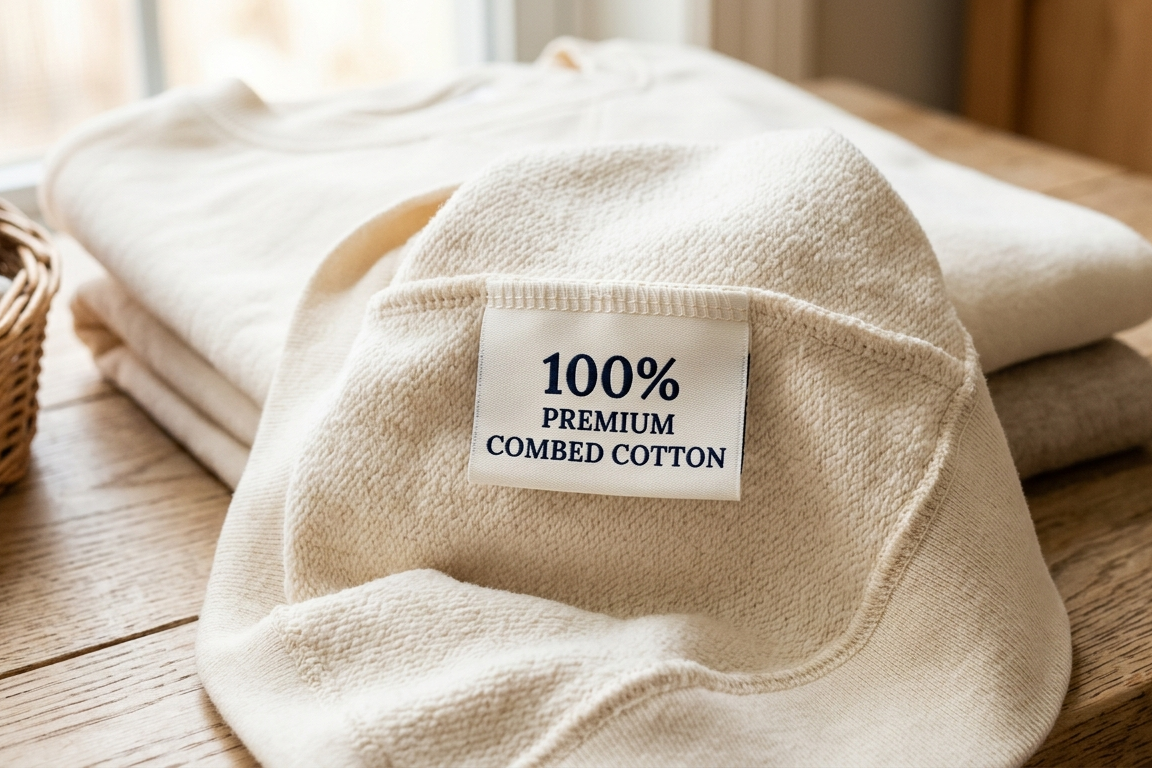 100% Premium Combed Cotton Texture