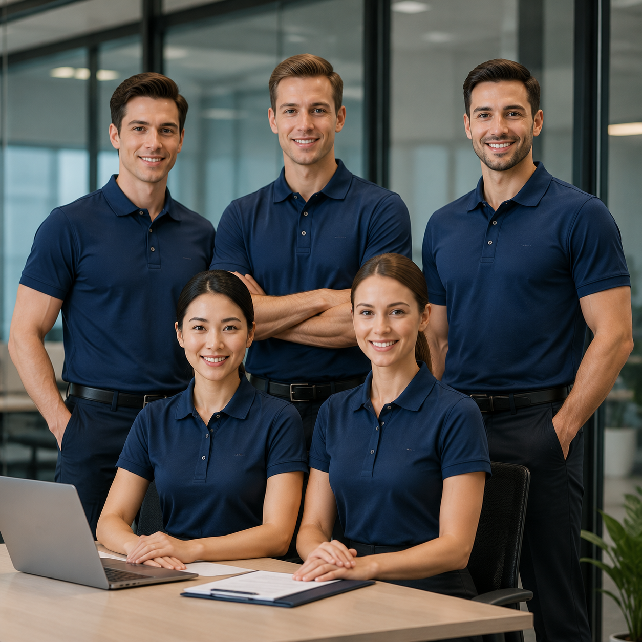 Polyester Polo Shirt Corporate Uniform