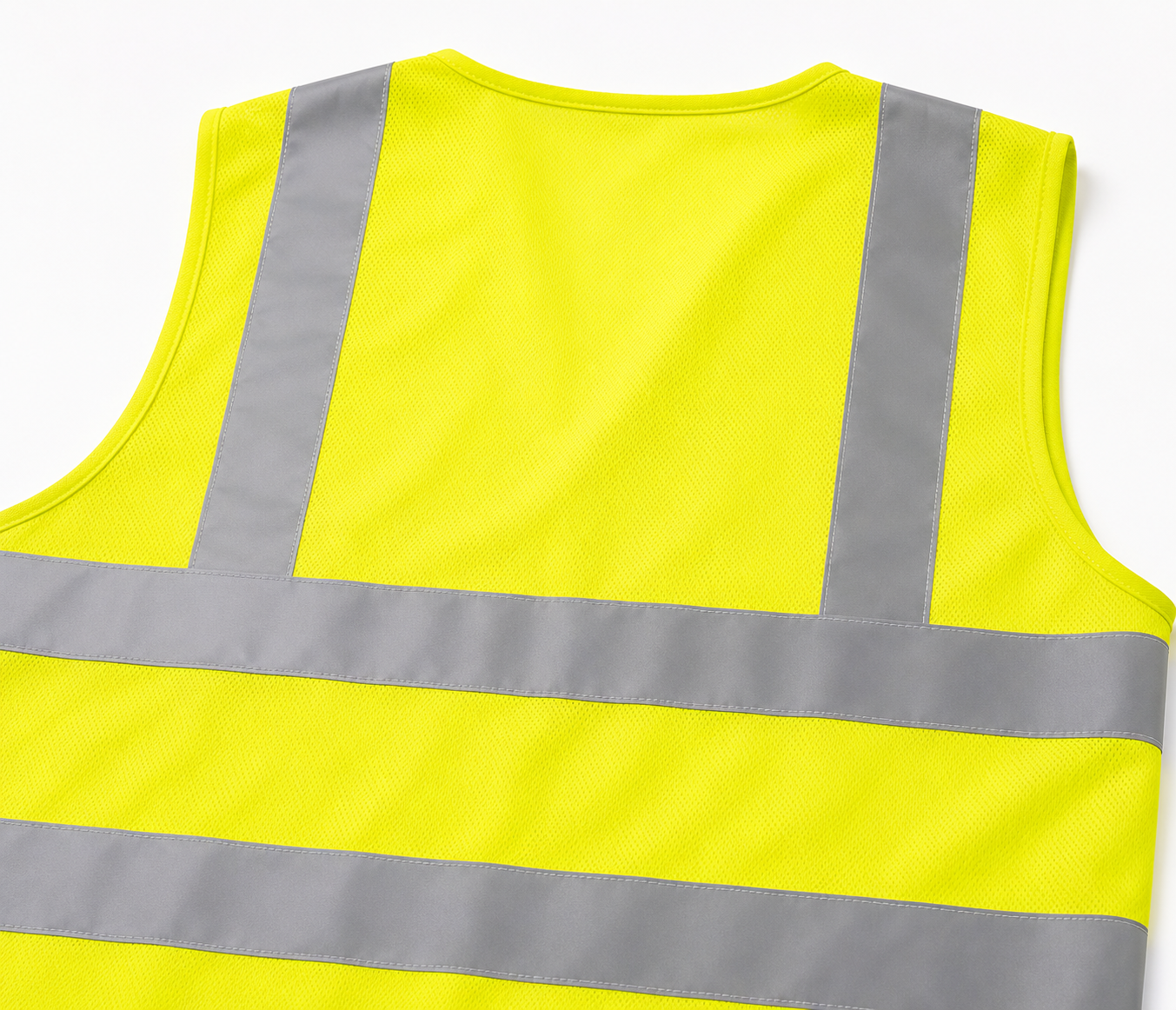 Close-up of 2-inch reflective tape on a safety vest