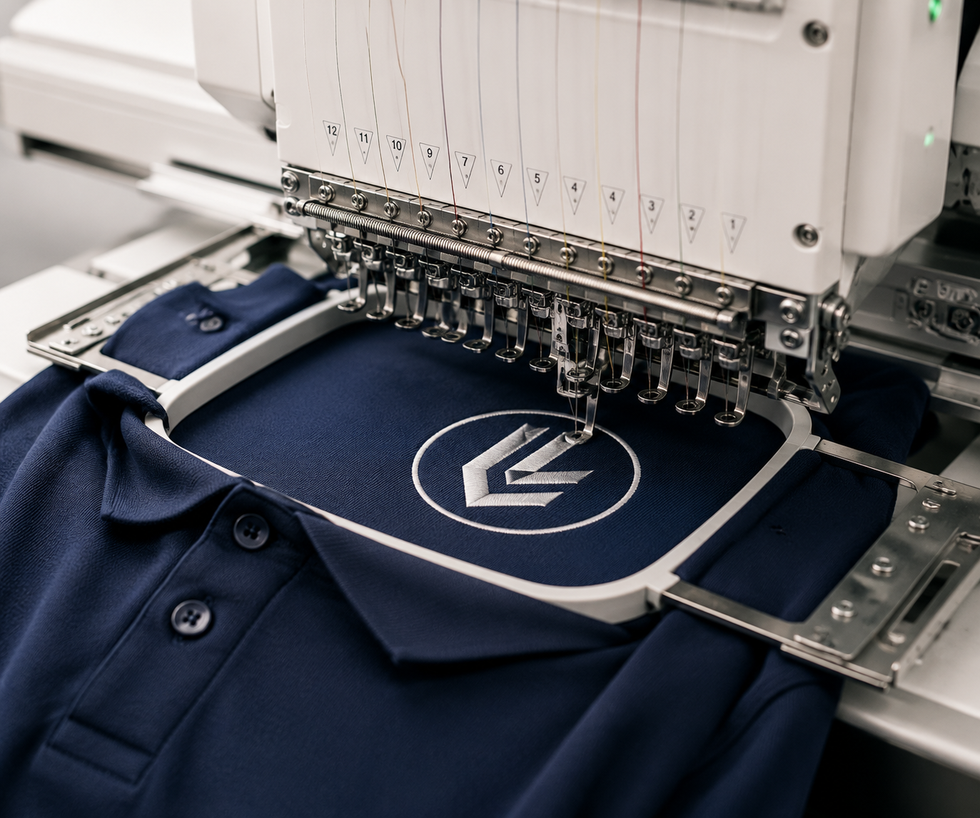 Embroidery logo