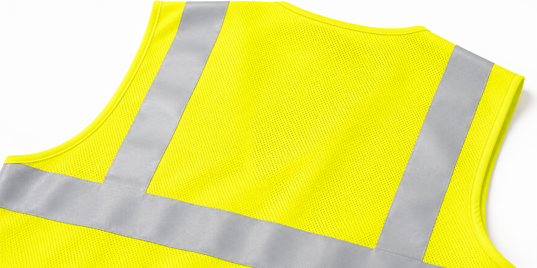 Close-up of sew-on reflective tape