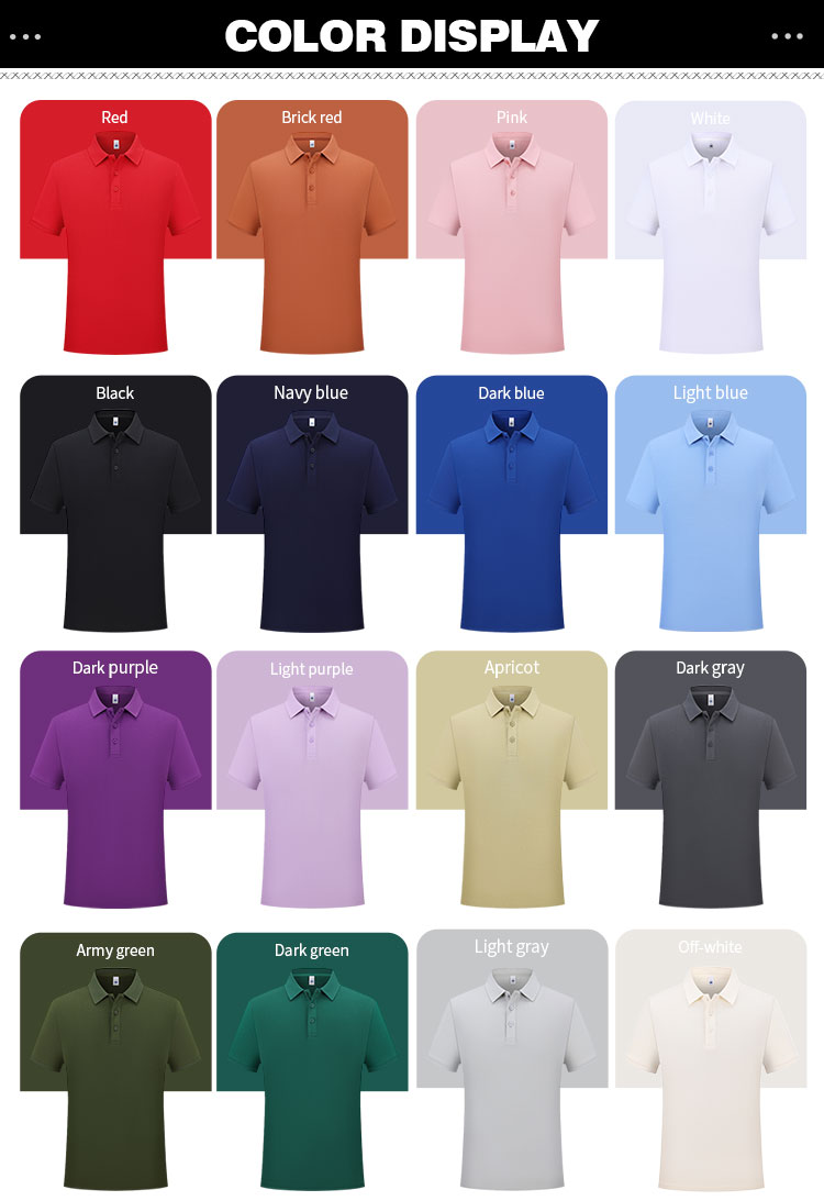 MW-9922 100 percent cotton polo shirt 16 ready stock colors