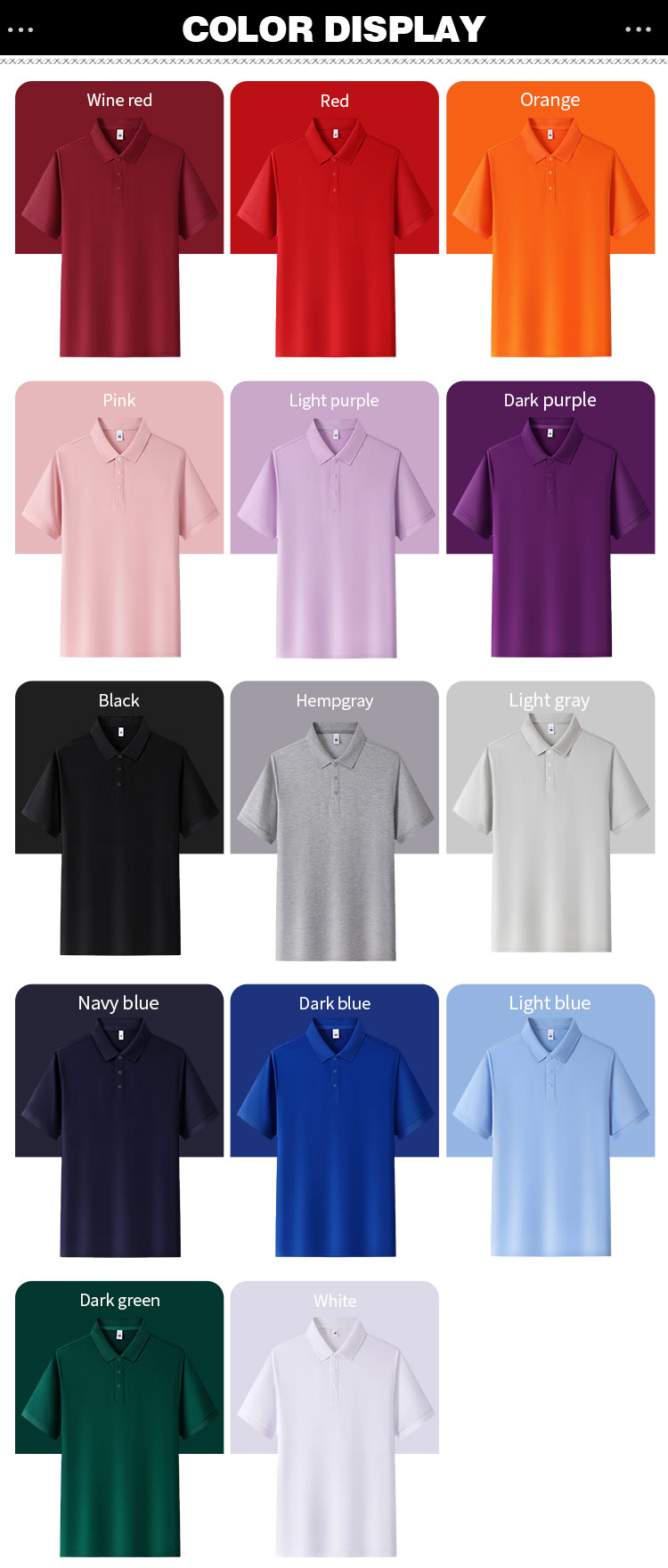 MW-6103 cotton Sorona polo shirt available in 14 ready stock colors