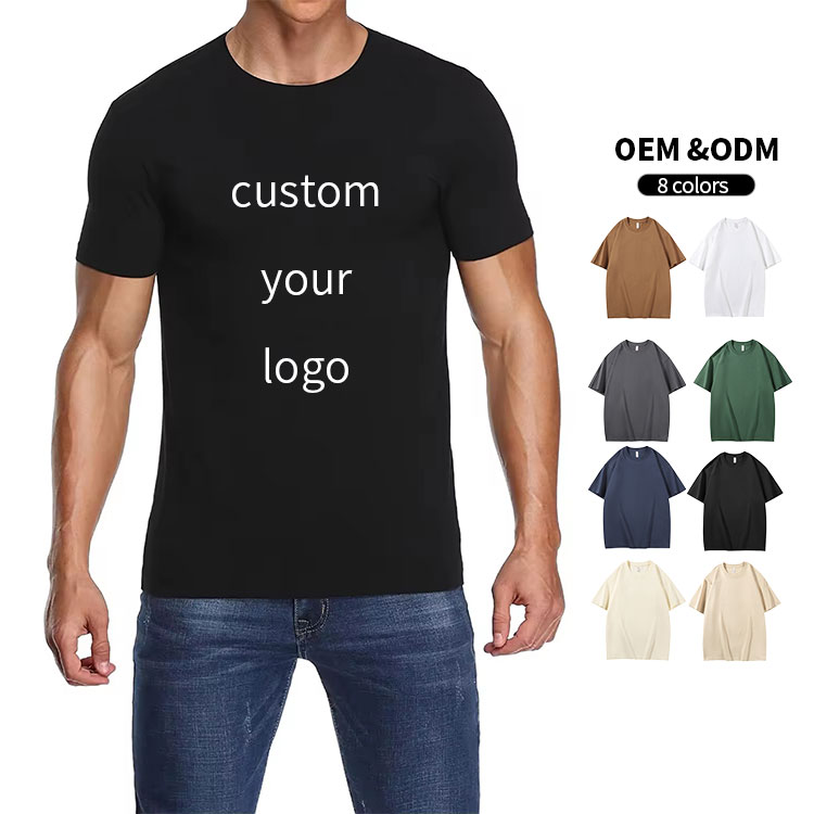 Wholesale unisex 230gsm combed cotton T shirt with custom logo