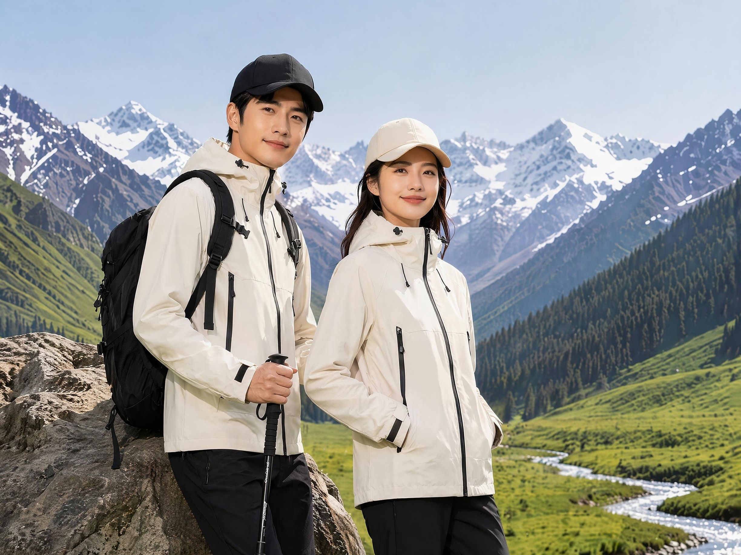 Black Lightweight Windbreaker