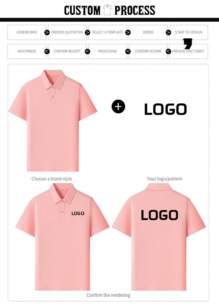 Custom logo heavyweight workwear polo shirt