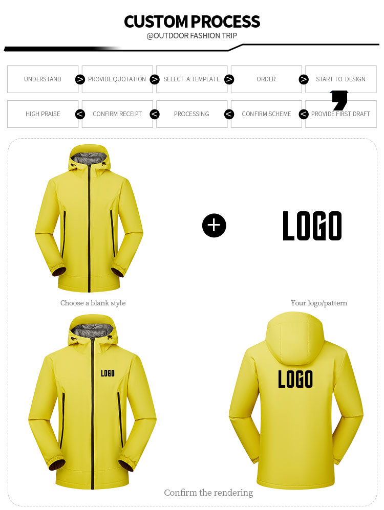 Custom logo embroidery heat transfer and printing for SLL-765 jackets
