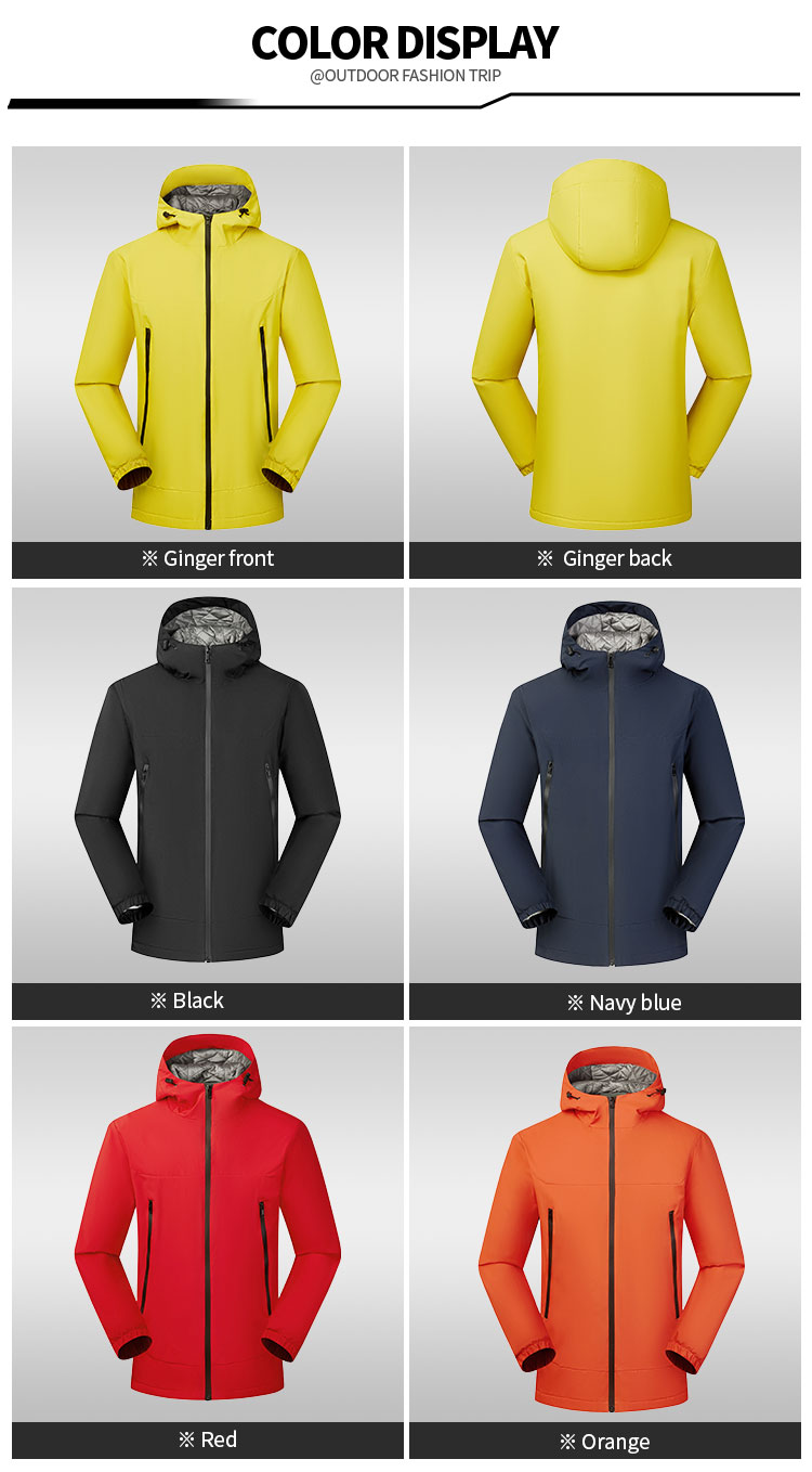 SLL-765 polyester outdoor jacket color options