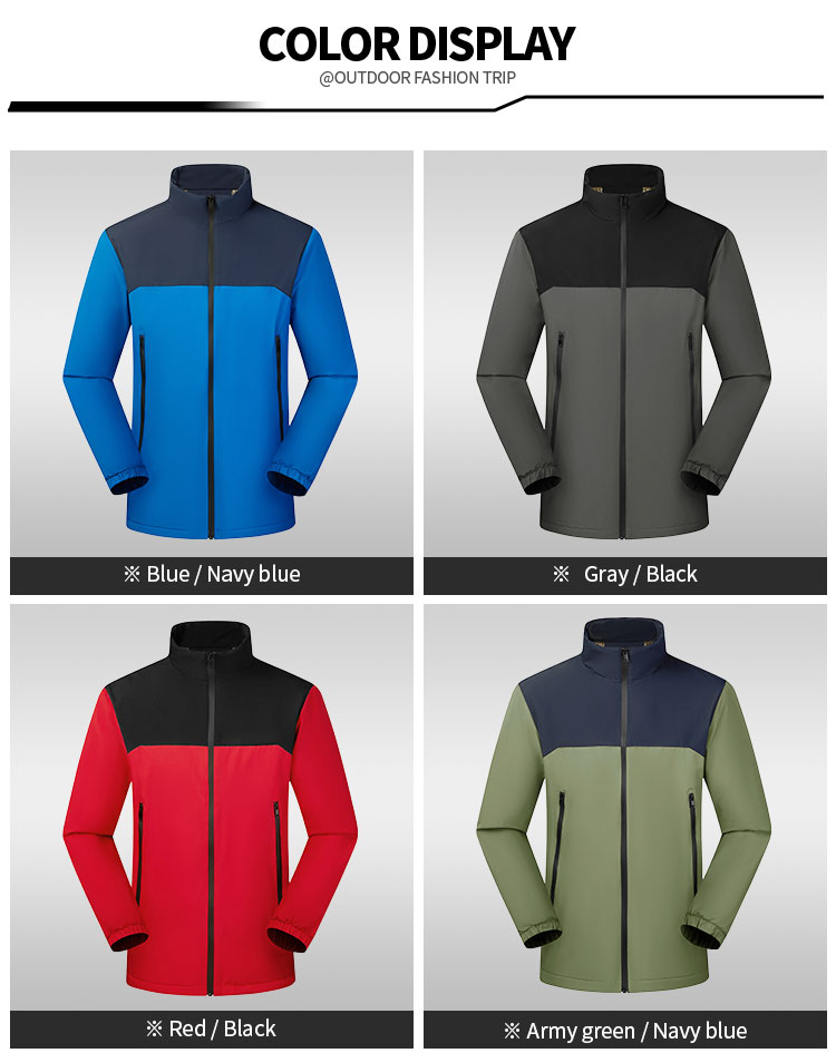 SLL-762 polyester jacket four color options